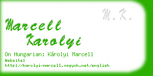 marcell karolyi business card